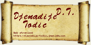 Đenadije Todić vizit kartica